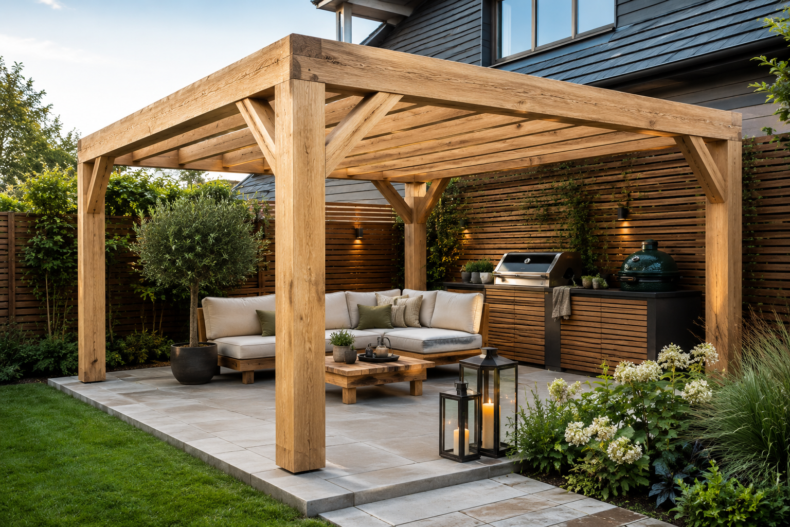 Oak Timber Beam – 200×200 mm (8×8") – 3000 mm - Image 3