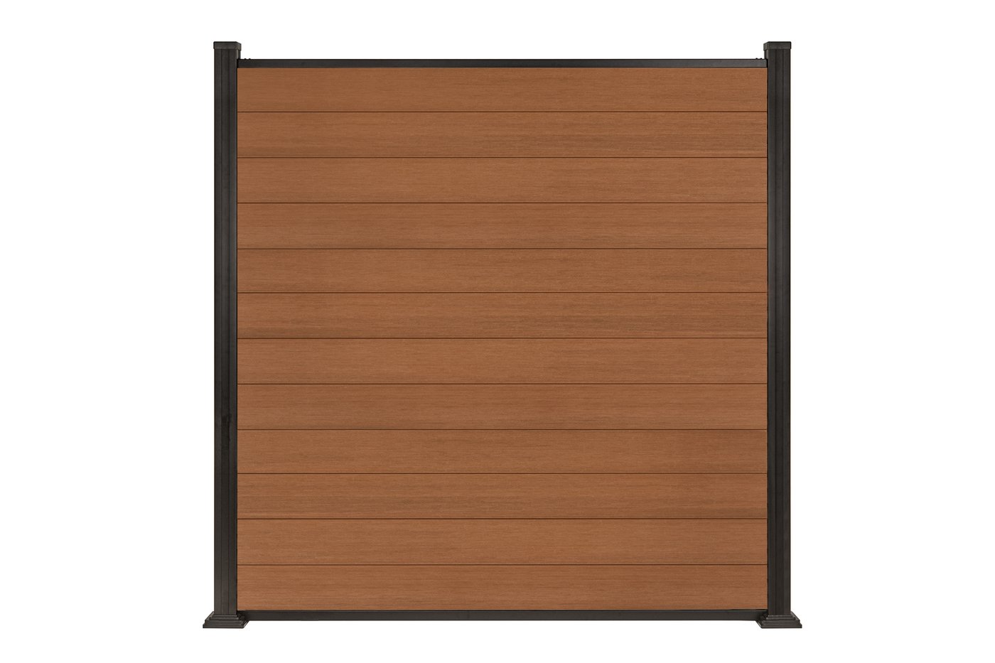 PuraFence™ Classic Composite Fencing Panel Kit – Teak – 1900 mm (Base Plate) - Image 2