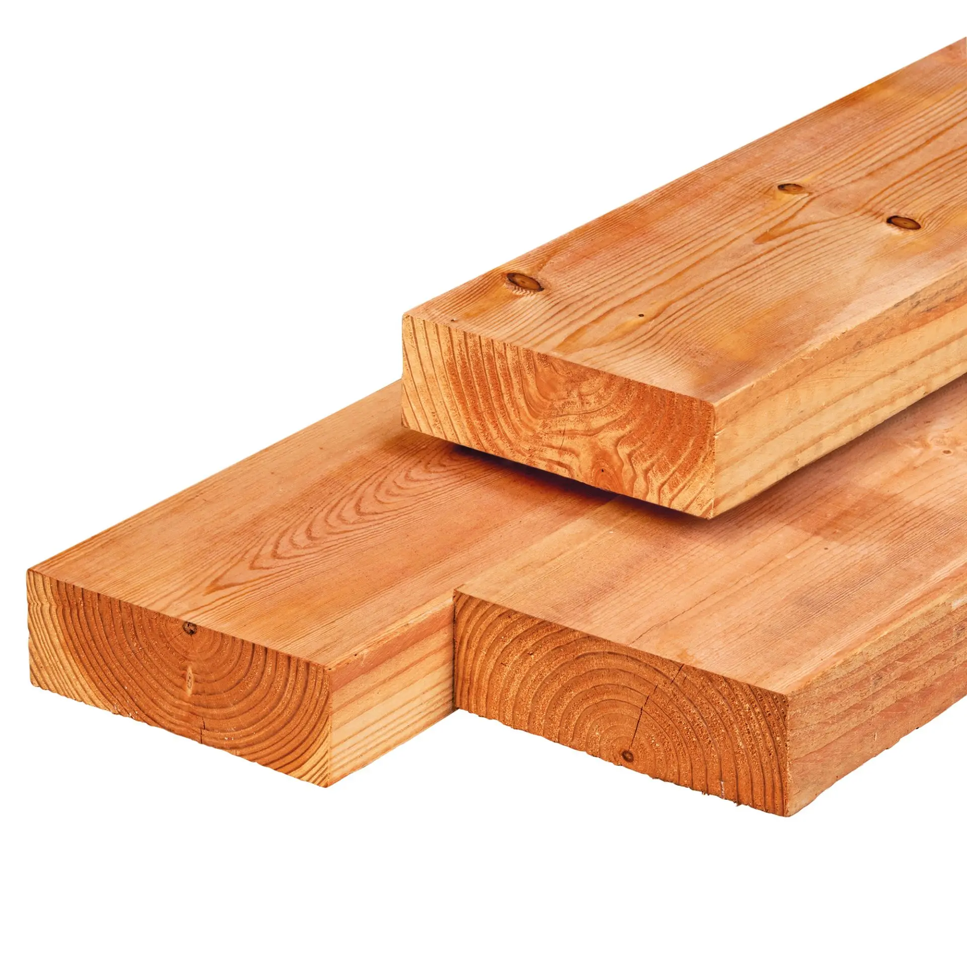 Stack of structural Ecowood Beam timber pieces measuring 200x200mm by 4000mm length.