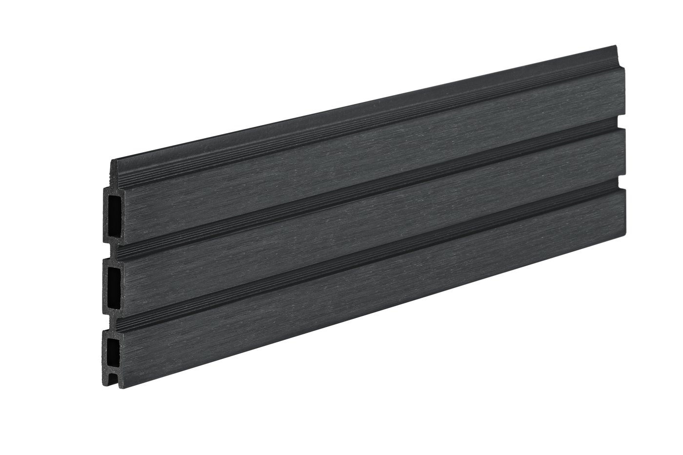 PuraFence™ Royal Slatted Composite Fence Board – Ebony Black