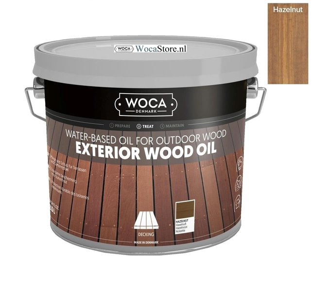 WOCA Exterior Wood Oil – Hazelnut – 2.5 L - Image 2