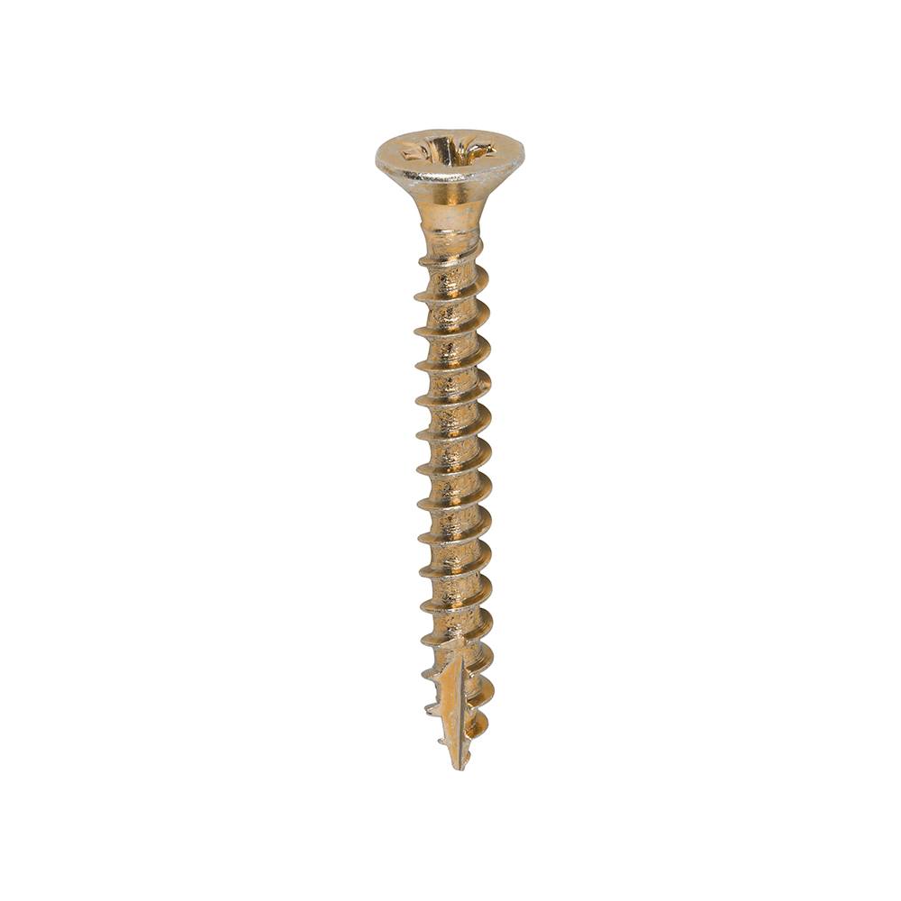 Classic Multi-Purpose Screws - PZ - Double Countersunk - Yellow 3.5 x 30 - 200 pieces