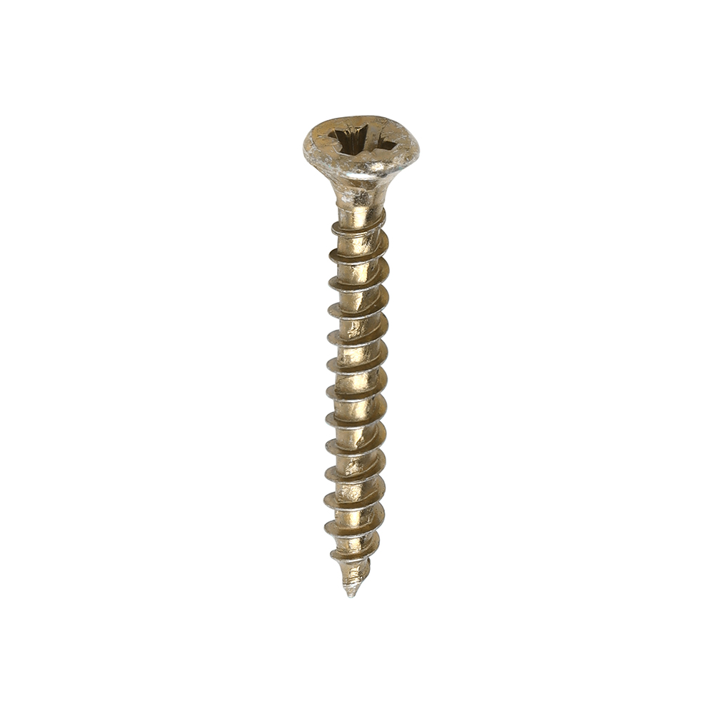 Velocity Premium Multi-Use Screws - PZ - Double Countersunk - Yellow 3.5 x 35 - 200 pieces