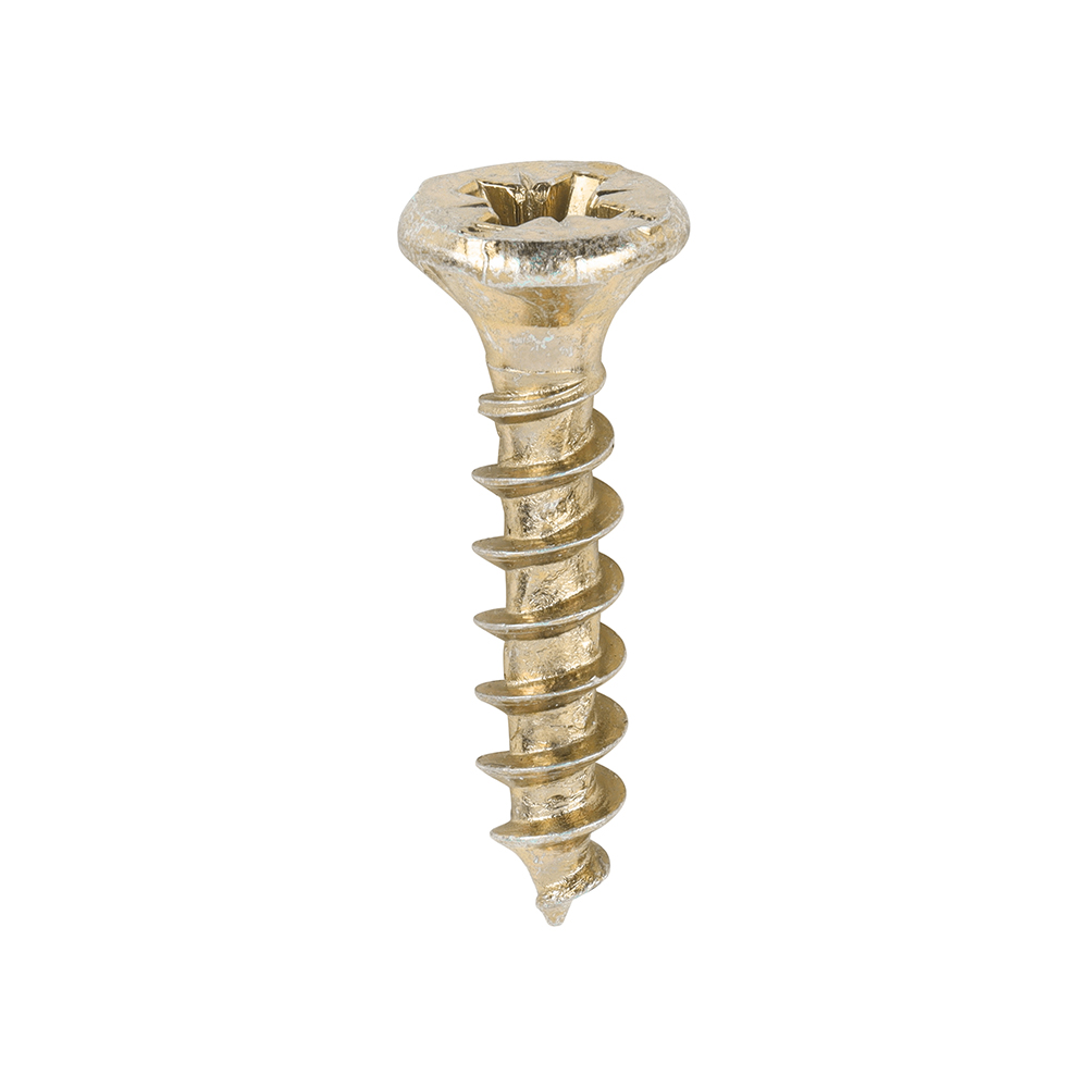 Velocity Premium Multi-Use Screws - PZ - Double Countersunk - Yellow 4.0 x 20
