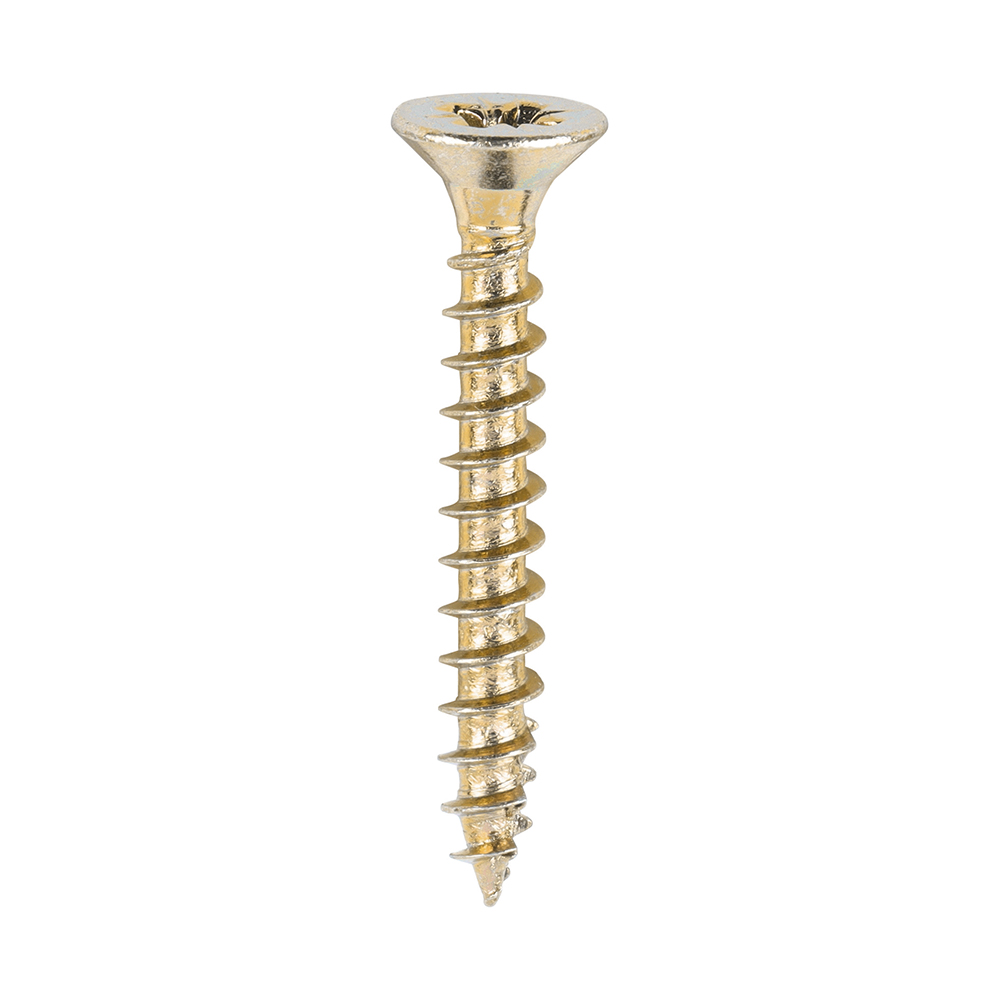 Classic Multi-Purpose Screws - PZ - Double Countersunk - Yellow 4.0 x 30 - 200 pieces