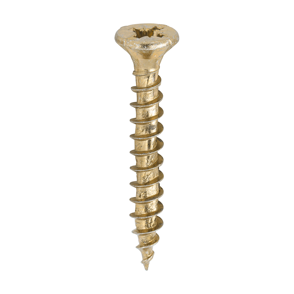 Velocity Premium Multi-Use Screws - PZ - Double Countersunk - Yellow 4.0 x 30