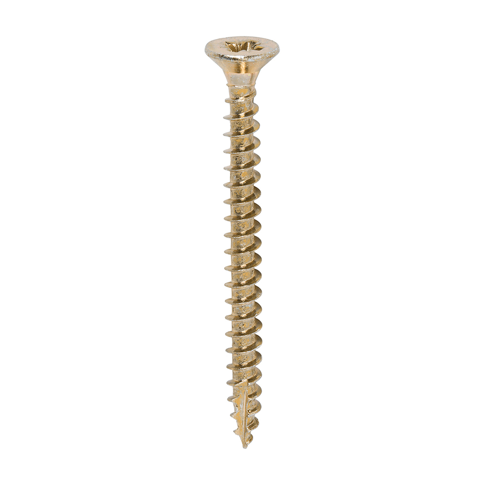 Classic Multi-Purpose Screws - PZ - Double Countersunk - Yellow 4.0 x 45