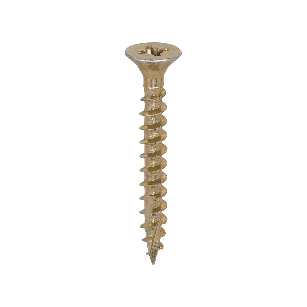 C2 Strong-Fix - PZ - Double Countersunk - Twin-Cut - Yellow 5.0 x 40