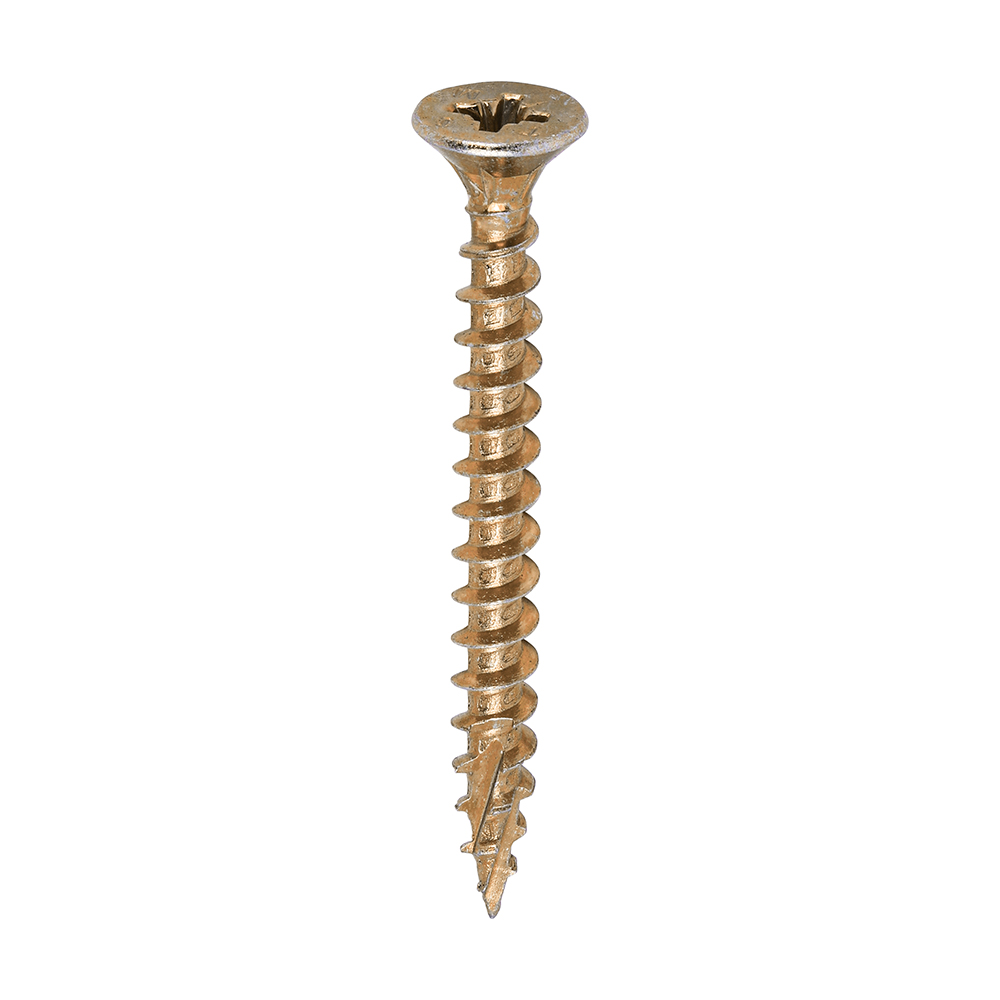 C2 Strong-Fix - PZ - Double Countersunk - Twin-Cut - Yellow 5.0 x 50