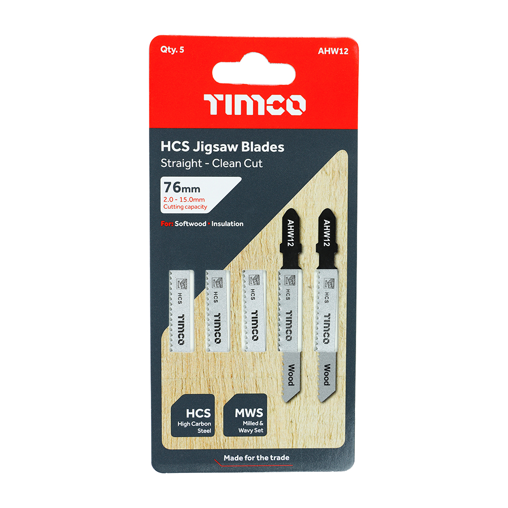 Jigsaw Blades - Wood Cutting - HCS Blades - T119B