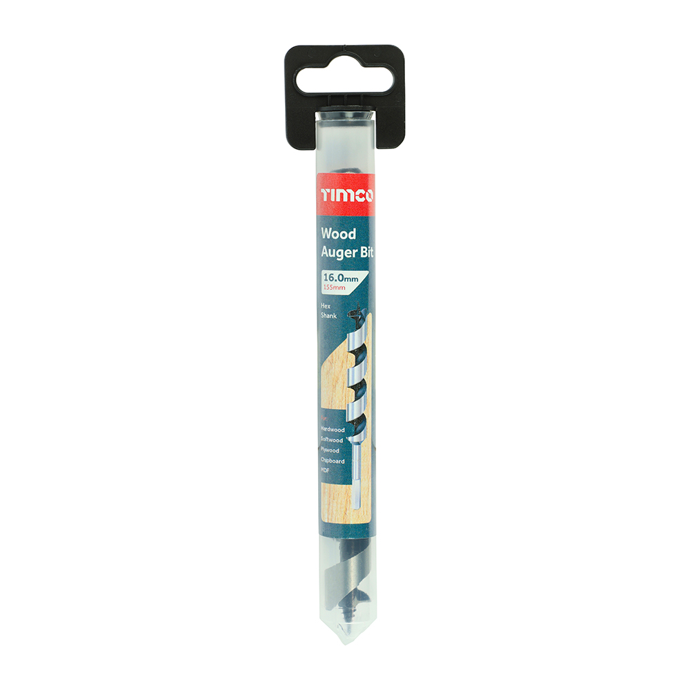 Wood Auger Bit - Hex Shank 16.0 x 155