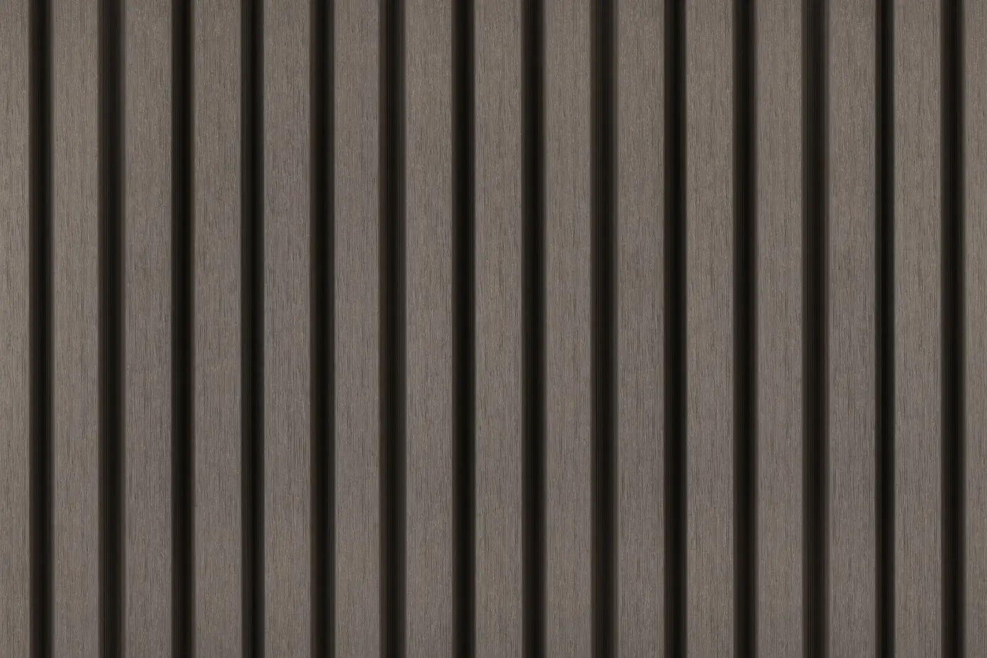Textured dark grey PuraTech 30 Triple Profile Composite Cladding panel in 3900mm.