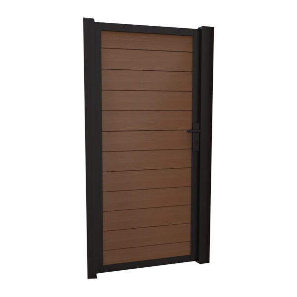 PuraFence™ Royal Slatted Composite Fencing Gate – Charcoal - Image 4