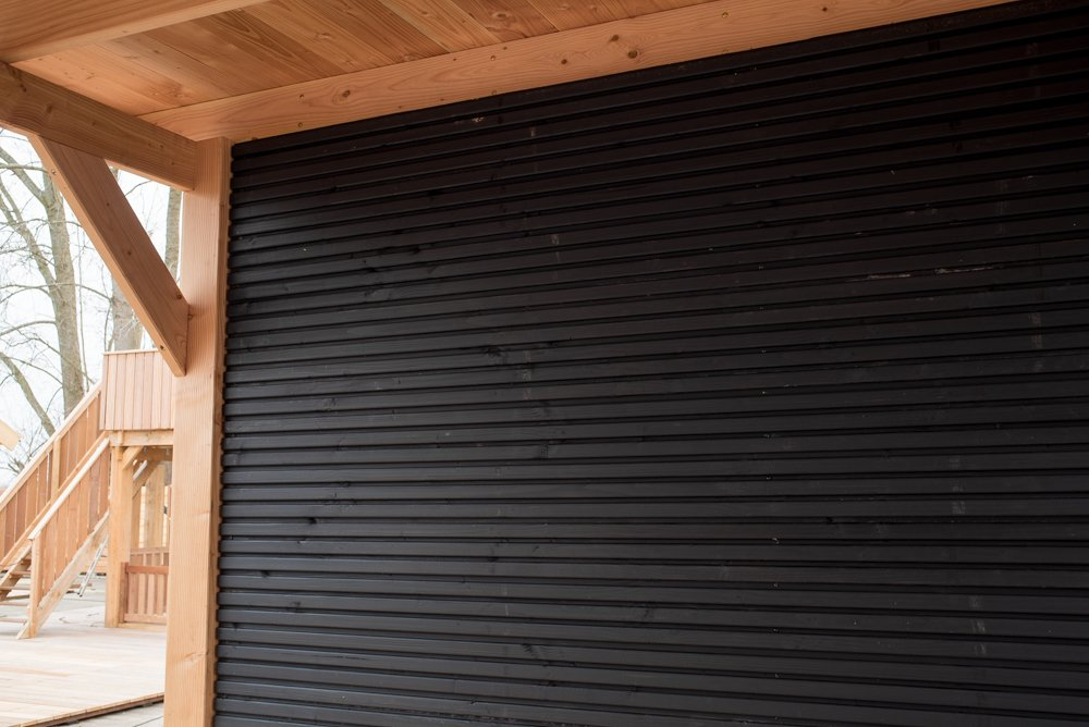 Douglas Fir Cladding Board (Black) – Triple Slatted Profile – 130x19 mm – 5000 mm (16.5 ft) - Image 4