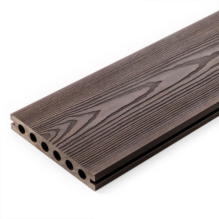 PuraPrime™ Round Hollow Composite Decking – Walnut - Image 2