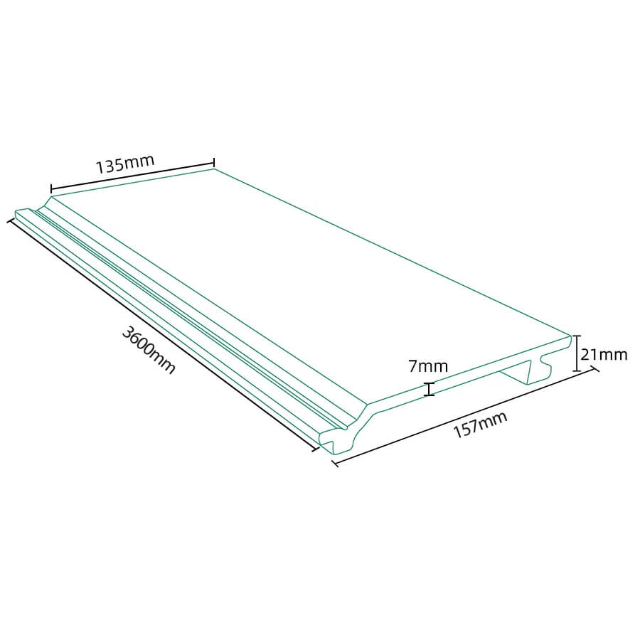 PuraClassic™ Brushed – T&G Composite Cladding – Cedar - Image 4