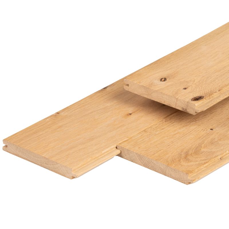 Oak Hardwood Cladding Board – T&G Profile – 130×18 mm – 4000 mm (13 ft.)
