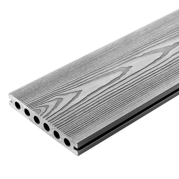 PuraPrime™ Round Hollow Composite Decking – Silver Ash - Image 2