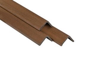 PuraFix co-extruded composite corner trim in Ipe for PuraShield decking and PuraShell cladding