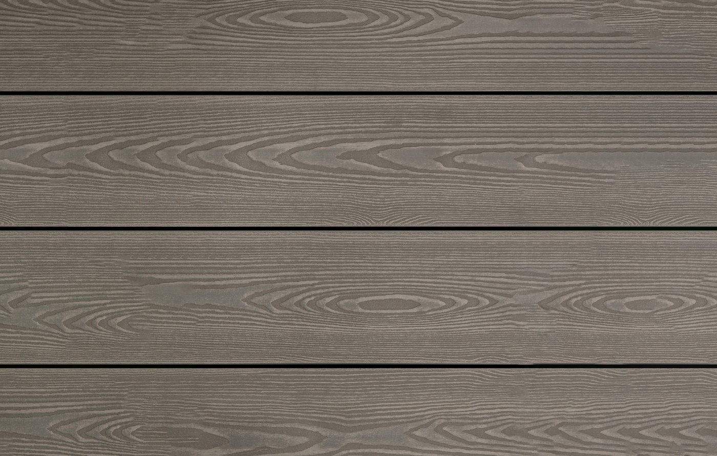PuraPrime Round Hollow Composite Decking Board - Slate Grey