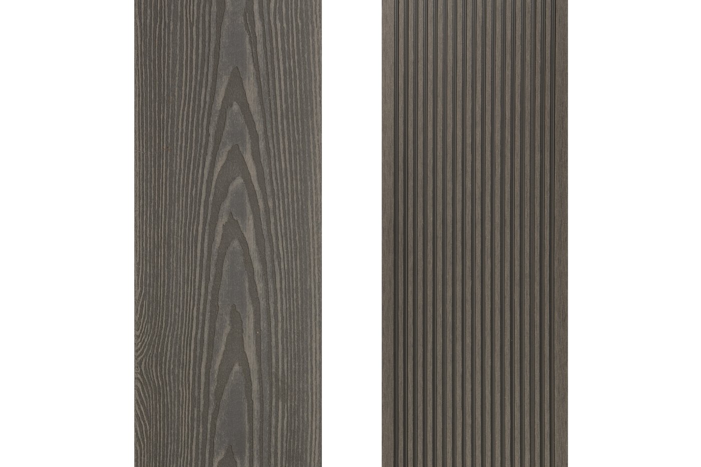 PuraPrime Round Hollow Composite Decking Board - Slate Grey