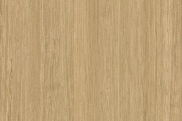 Querkus Adagio oak veneered MDF sheet grain detail showing pale honey colour and fine vertical straight grain