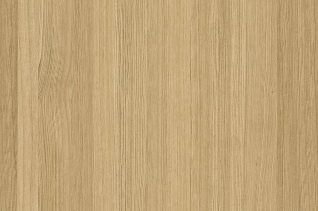 Querkus Adagio oak veneered MDF sheet grain detail showing even pale honey tone and close vertical grain
