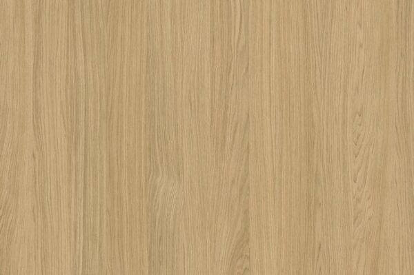 Querkus Allegro oak veneered MDF sheet grain detail showing narrow planks with mixed quarter cut and crown cut figure