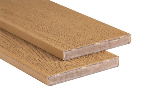 Puraboard decking board, Golden Teak, two boards